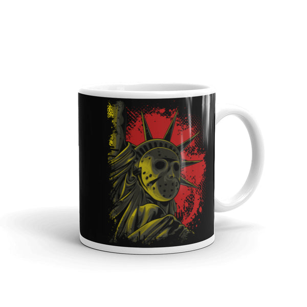 Killer Liberty White glossy mug