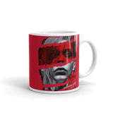 Noir (Red) White glossy mug