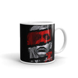 Noir (Black) White glossy mug