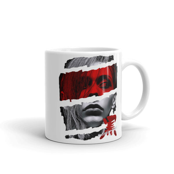 Noir (White) White glossy mug