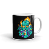 Drinkin Cthulu White glossy mug