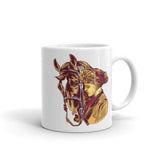 Cowgirl White glossy mug