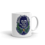 Gorilla White glossy mug