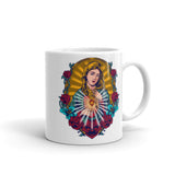 Guadalupe White glossy mug