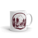 Fishing Trip White glossy mug