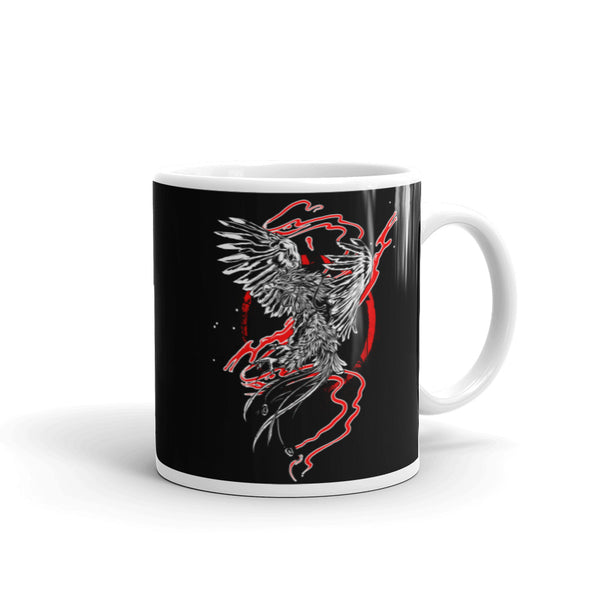 Phoenix White glossy mug