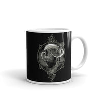 Skull Snake White glossy mug