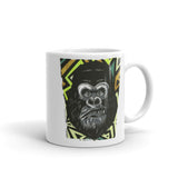 Gorilla White glossy mug