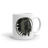 Native American White glossy mug