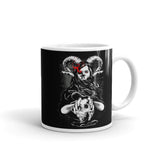 Devil Girl White glossy mug