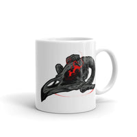 Bird Skull White glossy mug