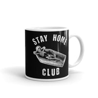 Stay Home Club White glossy mug