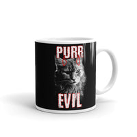 Purr Evil White glossy mug