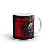 Follow Your Dreams White glossy mug