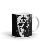 Occult Skull White glossy mug