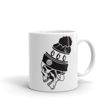 666 Beanie White glossy mug