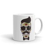 Calabera 3 White glossy mug