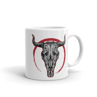 Cow Skull White glossy mug