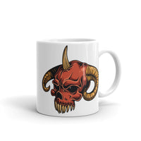 Demon Skull White glossy mug