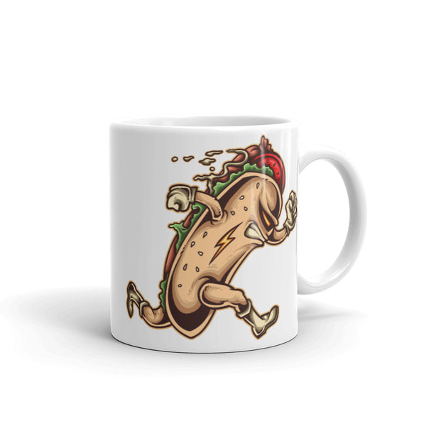 Hot Dog Hero White glossy mug