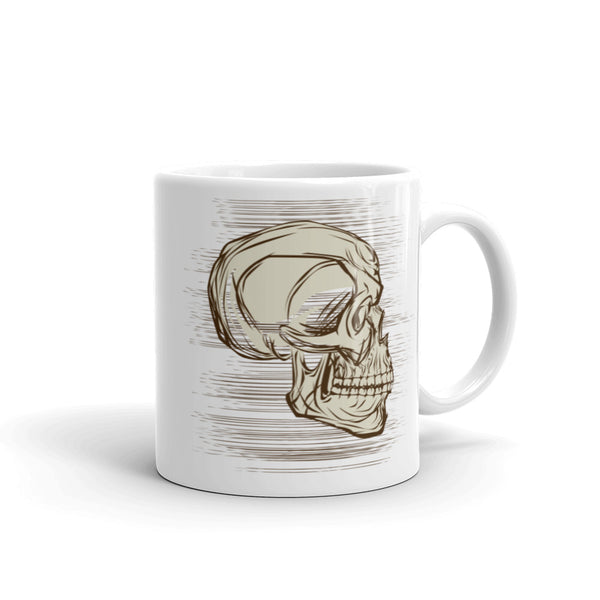 Skull White glossy mug