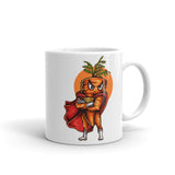 Super Carrot White glossy mug