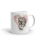 Toxic Heart White glossy mug