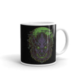 Wolf Night White glossy mug