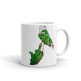 Zombie Hands White glossy mug