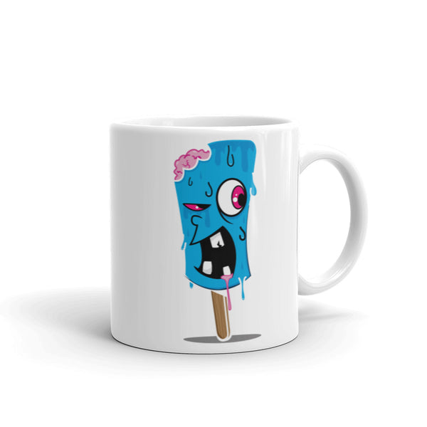 Zombie Ice Cream 2 White glossy mug