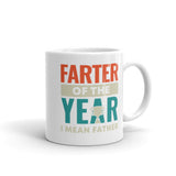 Farter of the Year (Father) White glossy mug