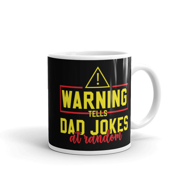 Dad Jokes at Random White glossy mug