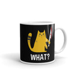 What? Killer Kitty White glossy mug