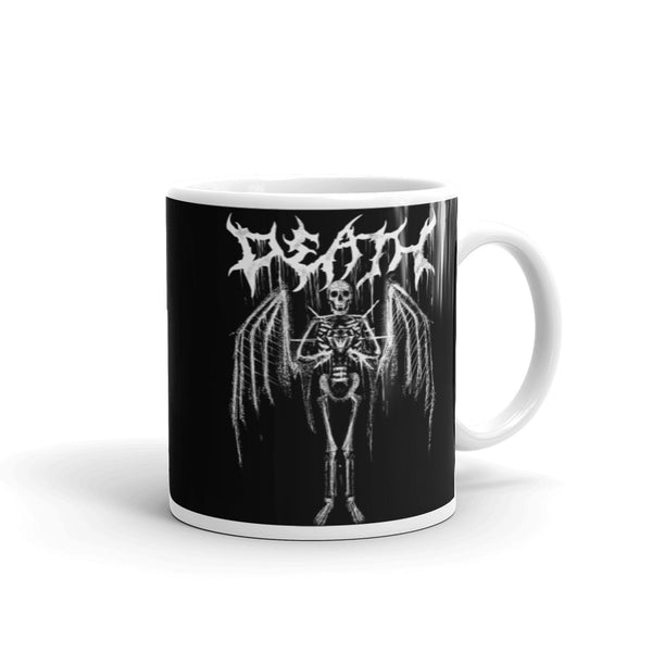 Death Angel White glossy mug