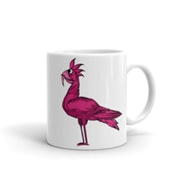 Monster Bird White glossy mug