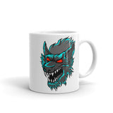 Monster Werewolf White glossy mug