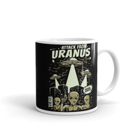 Attack from Uranus White glossy mug