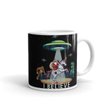 I Believe White glossy mug