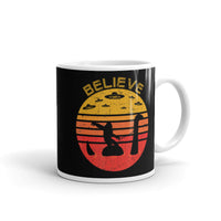 Believe (Bigfoot, Nessie, UFO) White glossy mug