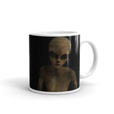 Alien Figure White glossy mug