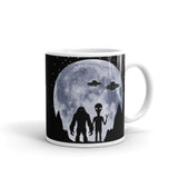 Alien Moon White glossy mug