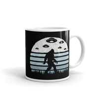 Bigfoot UFO White glossy mug