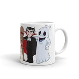 Creep Friends White glossy mug