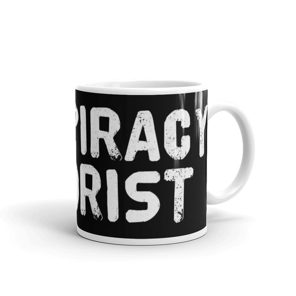 Conspiracy Theorist White glossy mug