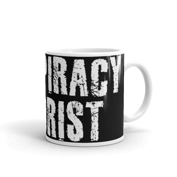 Conspiracy Theorist 2 White glossy mug