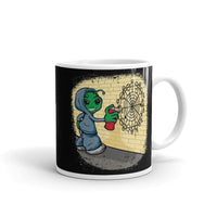 Alien Graffiti White glossy mug