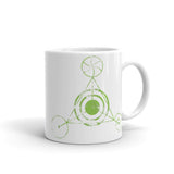 Alien Crop Circles 1 White glossy mug