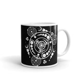 Alien Crop Circles 4 White glossy mug