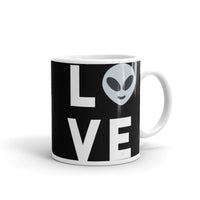 Alien Love White glossy mug