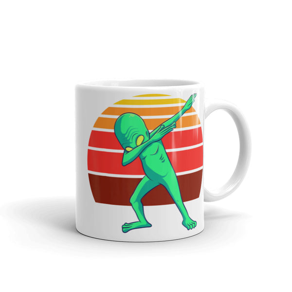 Alien Dab 2 White glossy mug